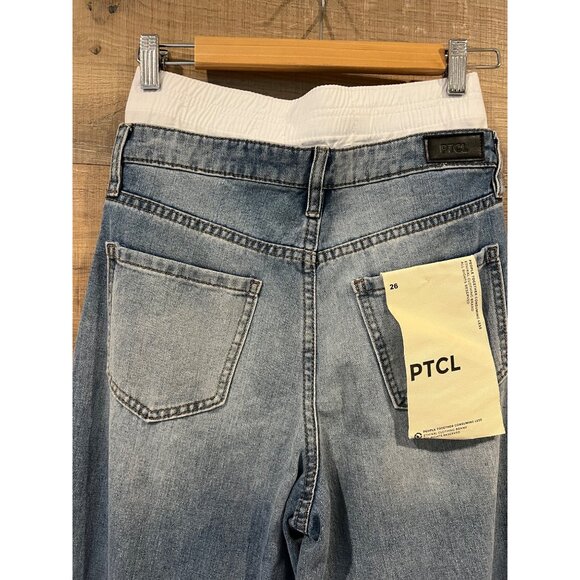 NEW PTCL Rinata Double Waist Band Non Stretch Jeans SIZE 26 - Picture 7 of 12